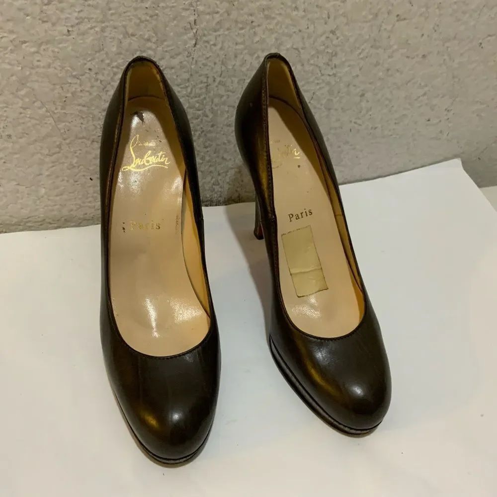 Christian Louboutin Bruges 120mm Platform size 38 brown